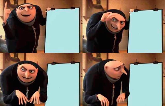 Gru's Plan meme about Ayoh Foods