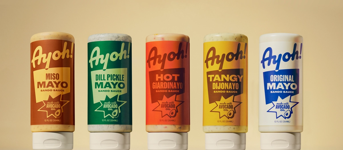 The Ayoh bottle family made with avocado oil